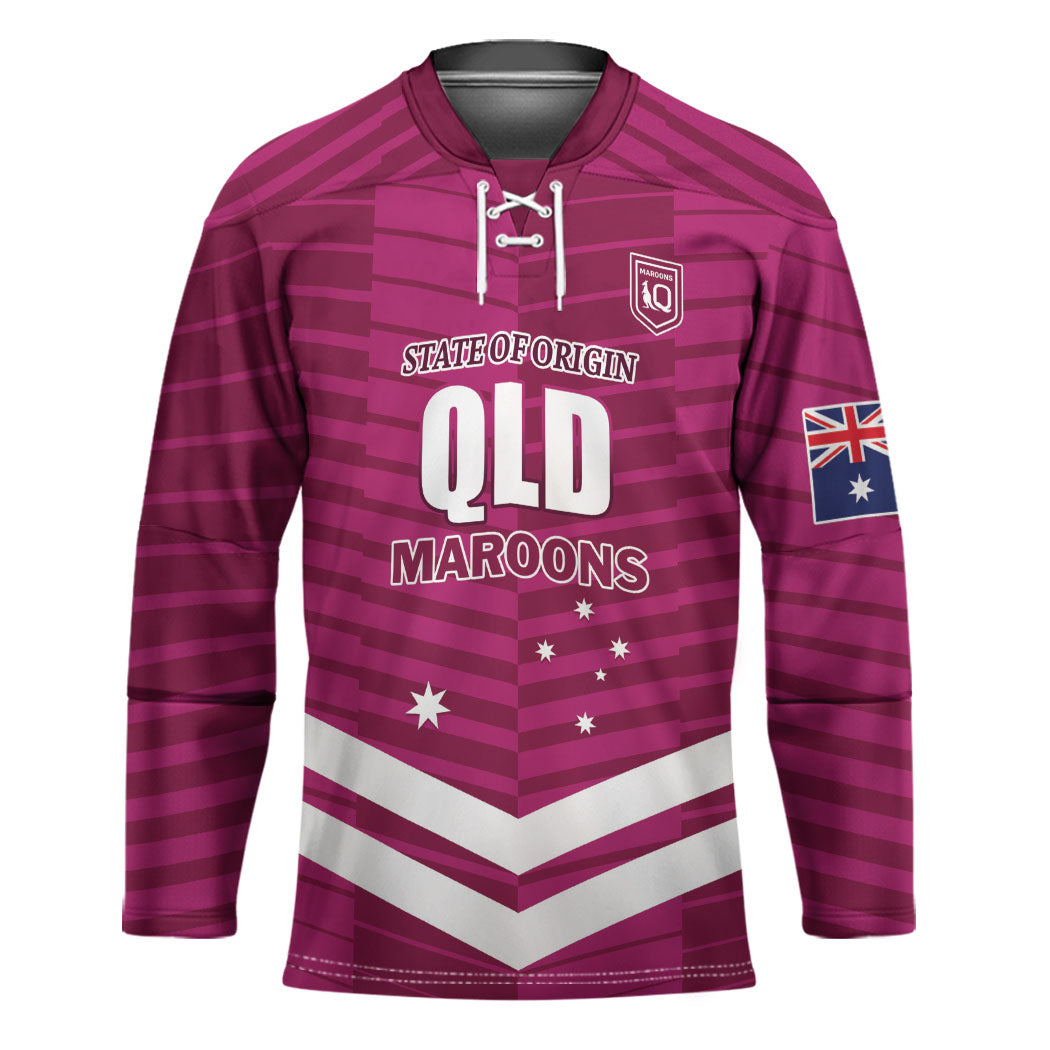QLD Maroons Rugby Custom Hockey Jersey 2026 State of Origin