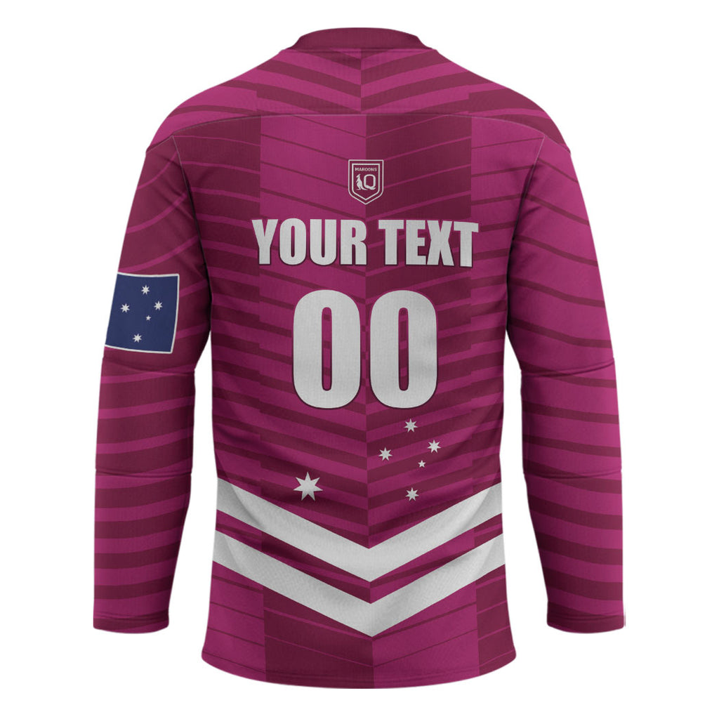 QLD Maroons Rugby Custom Hockey Jersey 2026 State of Origin