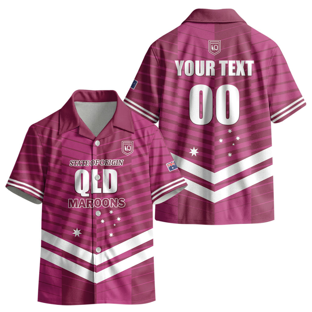 QLD Maroons Rugby Custom Kid Hawaiian Shirt 2026 State of Origin