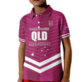 QLD Maroons Rugby Custom Kid Polo Shirt 2026 State of Origin