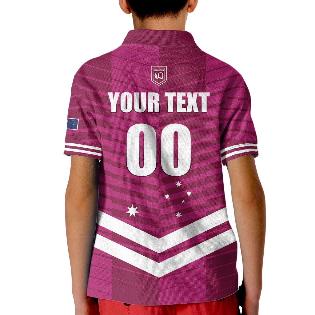 QLD Maroons Rugby Custom Kid Polo Shirt 2026 State of Origin