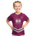 QLD Maroons Rugby Custom Kid T Shirt 2026 State of Origin