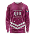QLD Maroons Rugby Custom Long Sleeve Shirt 2026 State of Origin