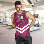QLD Maroons Rugby Custom Men Tank Top 2026 State of Origin