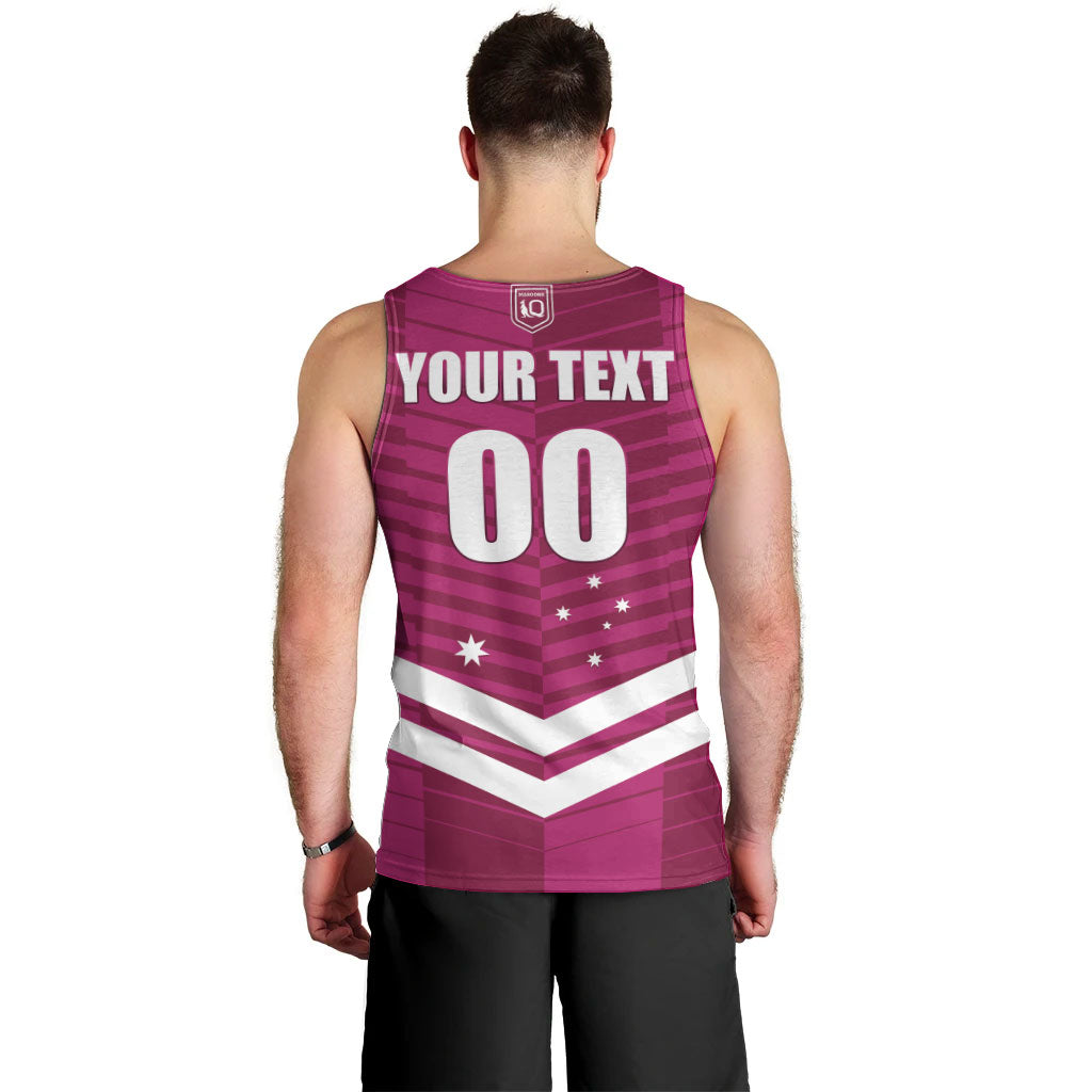 QLD Maroons Rugby Custom Men Tank Top 2026 State of Origin