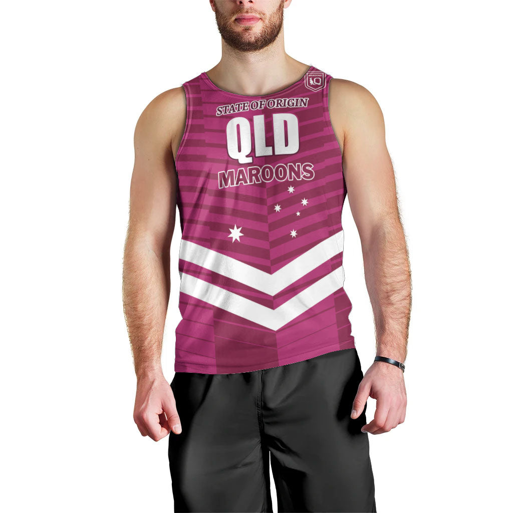 QLD Maroons Rugby Custom Men Tank Top 2026 State of Origin