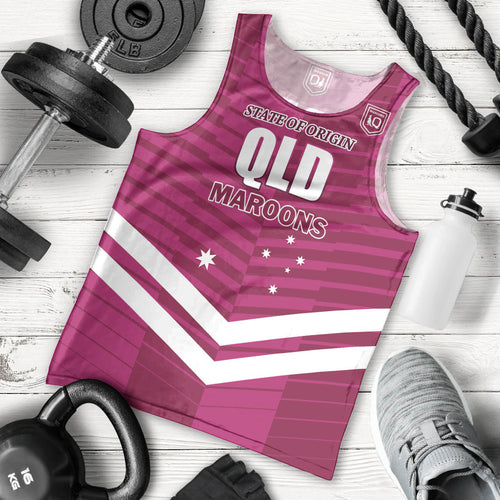 QLD Maroons Rugby Custom Men Tank Top 2026 State of Origin