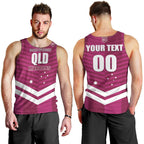 QLD Maroons Rugby Custom Men Tank Top 2026 State of Origin