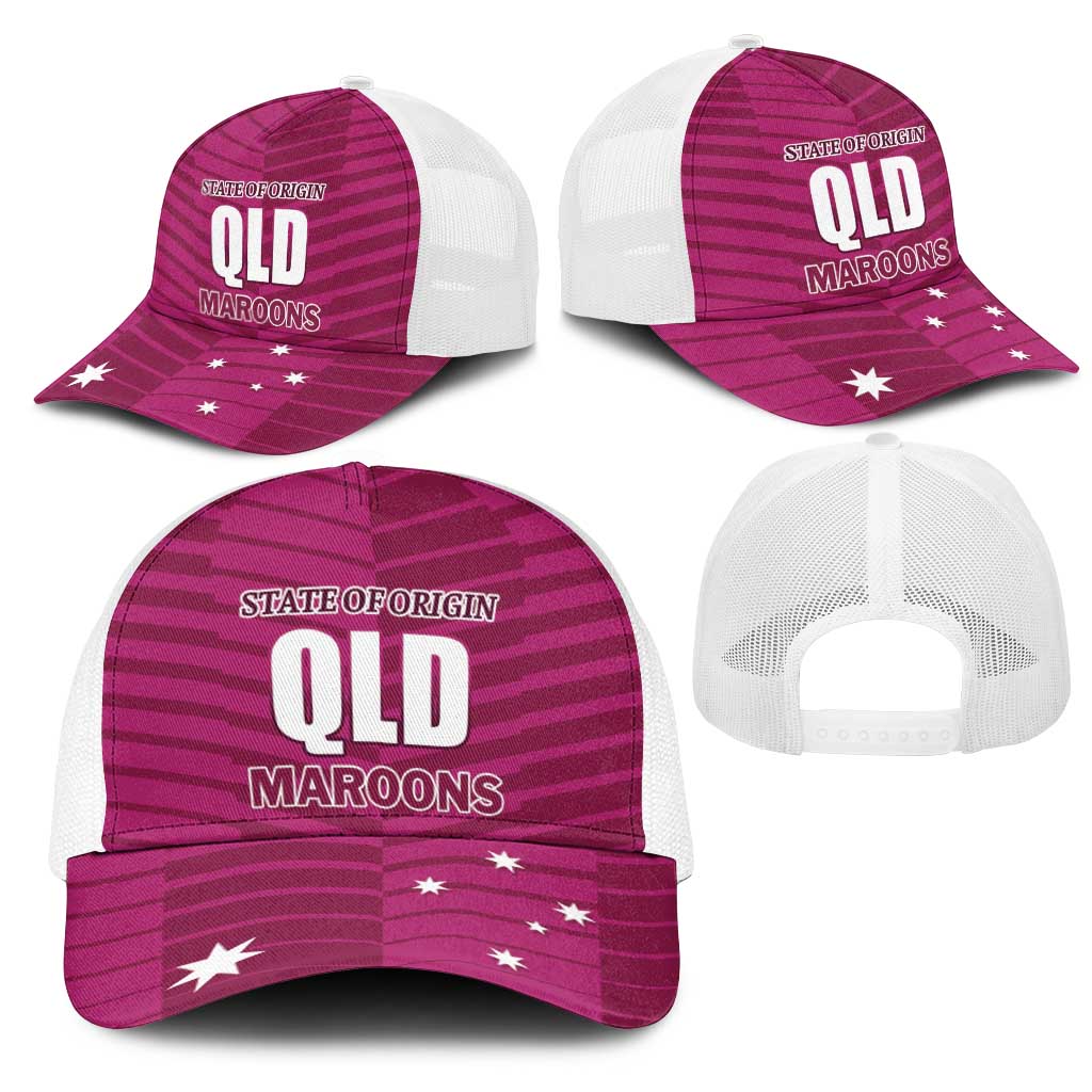 QLD Maroons Rugby Mesh Trucker Cap 2026 State of Origin