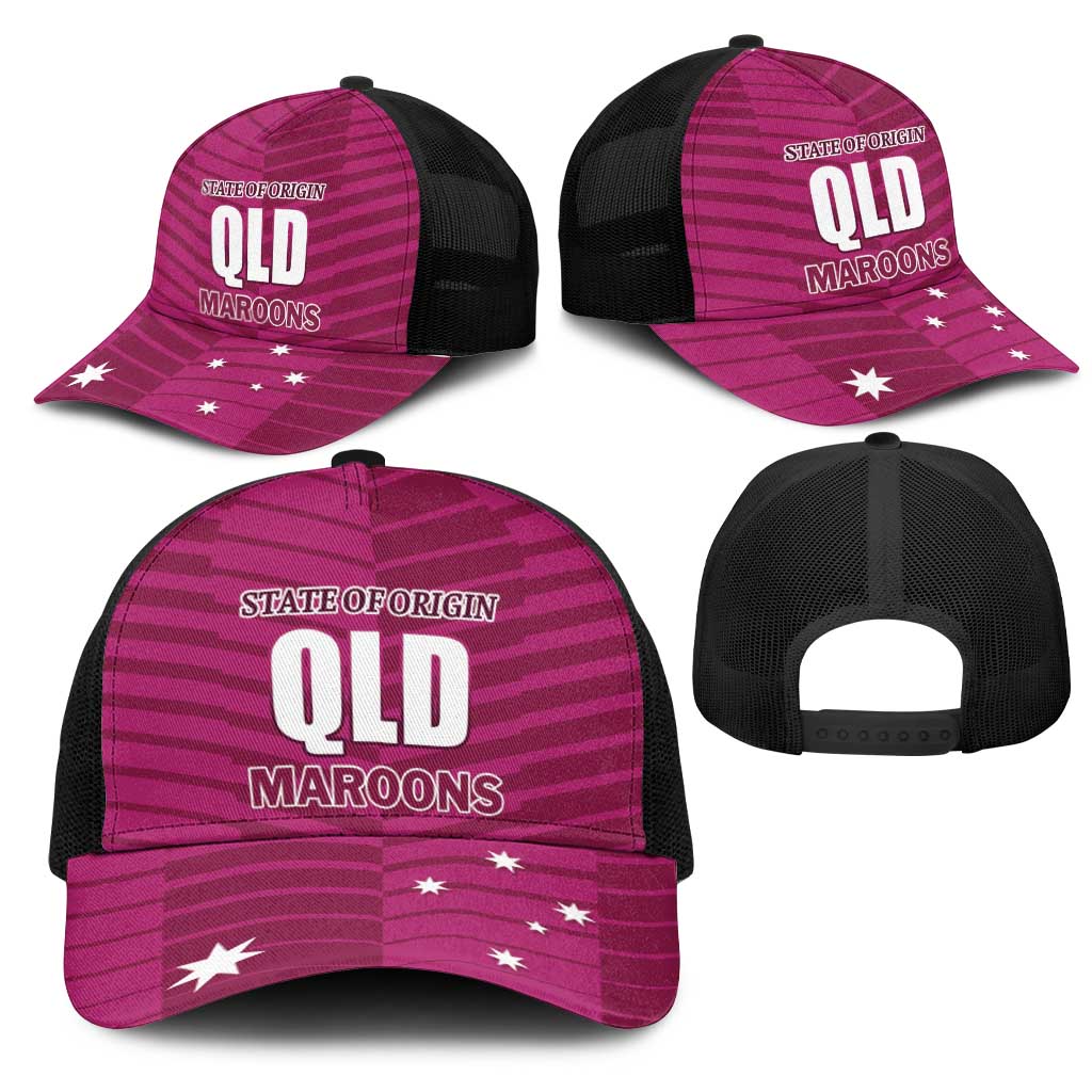 QLD Maroons Rugby Mesh Trucker Cap 2026 State of Origin