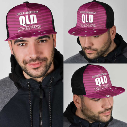 QLD Maroons Rugby Mesh Trucker Cap 2026 State of Origin