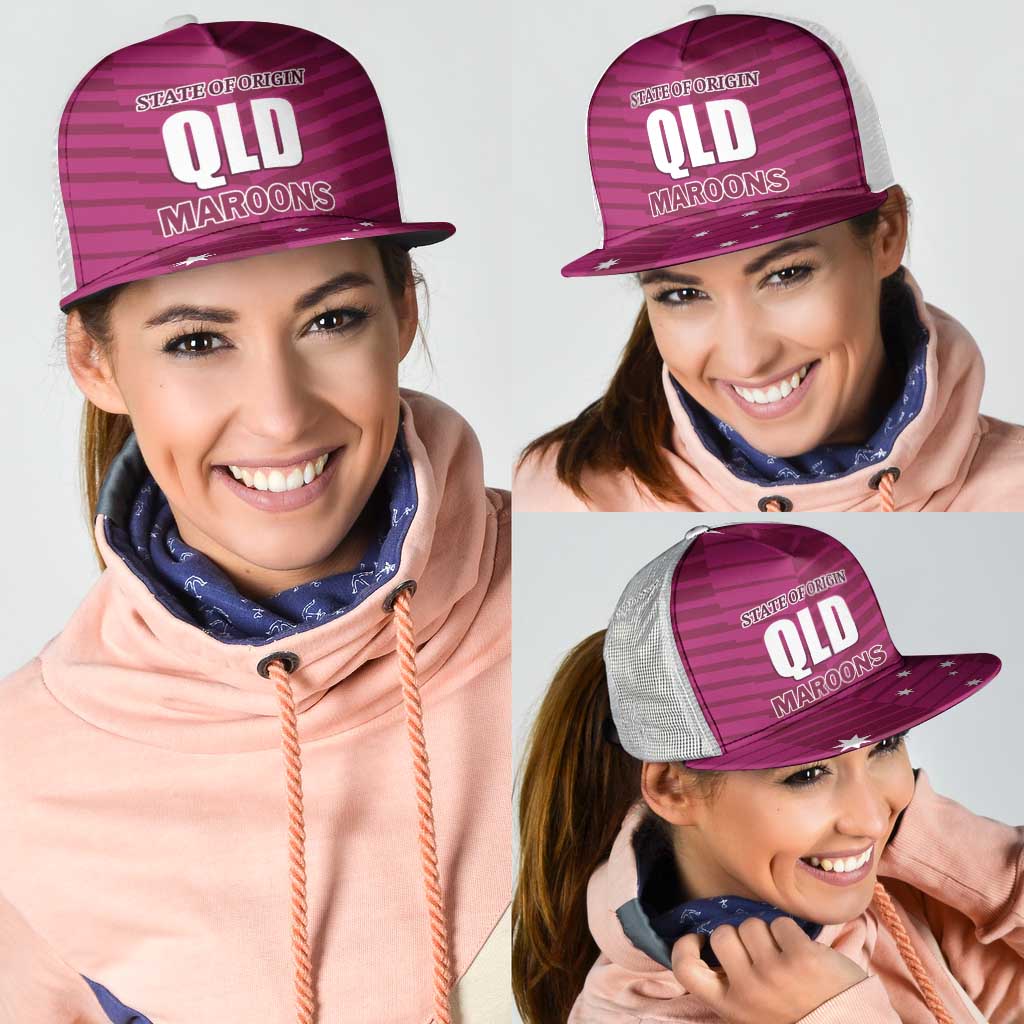 QLD Maroons Rugby Mesh Trucker Cap 2026 State of Origin
