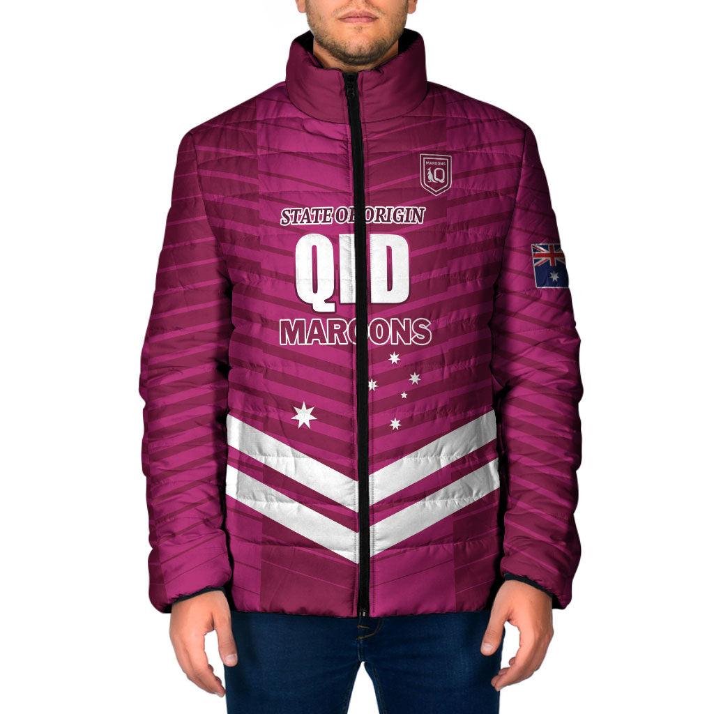 QLD Maroons Rugby Custom Padded Jacket 2026 State of Origin