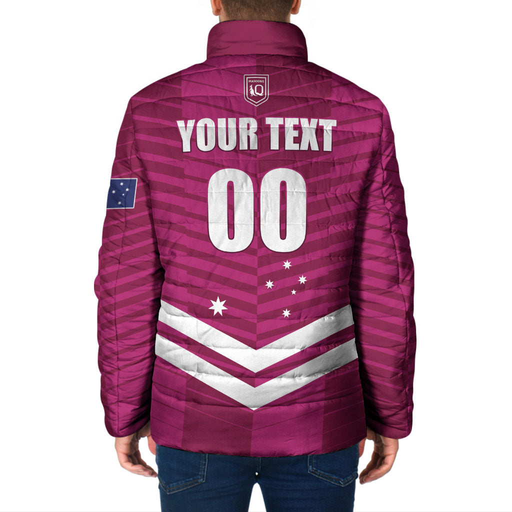 QLD Maroons Rugby Custom Padded Jacket 2026 State of Origin