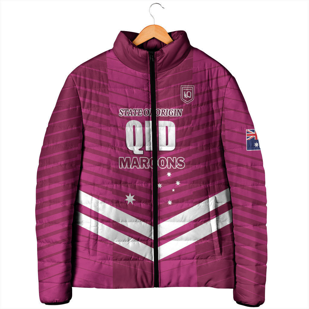 QLD Maroons Rugby Custom Padded Jacket 2026 State of Origin