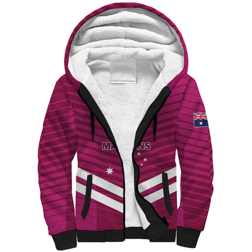QLD Maroons Rugby Custom Sherpa Hoodie 2026 State of Origin
