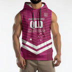 QLD Maroons Rugby Custom Sleeveless Hoodie 2026 State of Origin