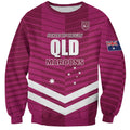 QLD Maroons Rugby Custom Sweatshirt 2026 State of Origin