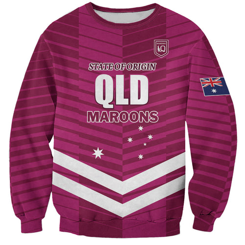 QLD Maroons Rugby Custom Sweatshirt 2026 State of Origin