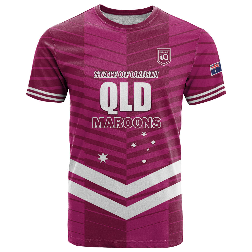 QLD Maroons Rugby Custom T Shirt 2026 State of Origin