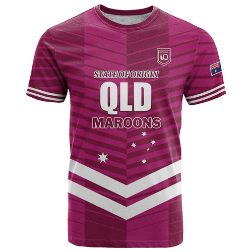 QLD Maroons Rugby Custom T Shirt 2026 State of Origin