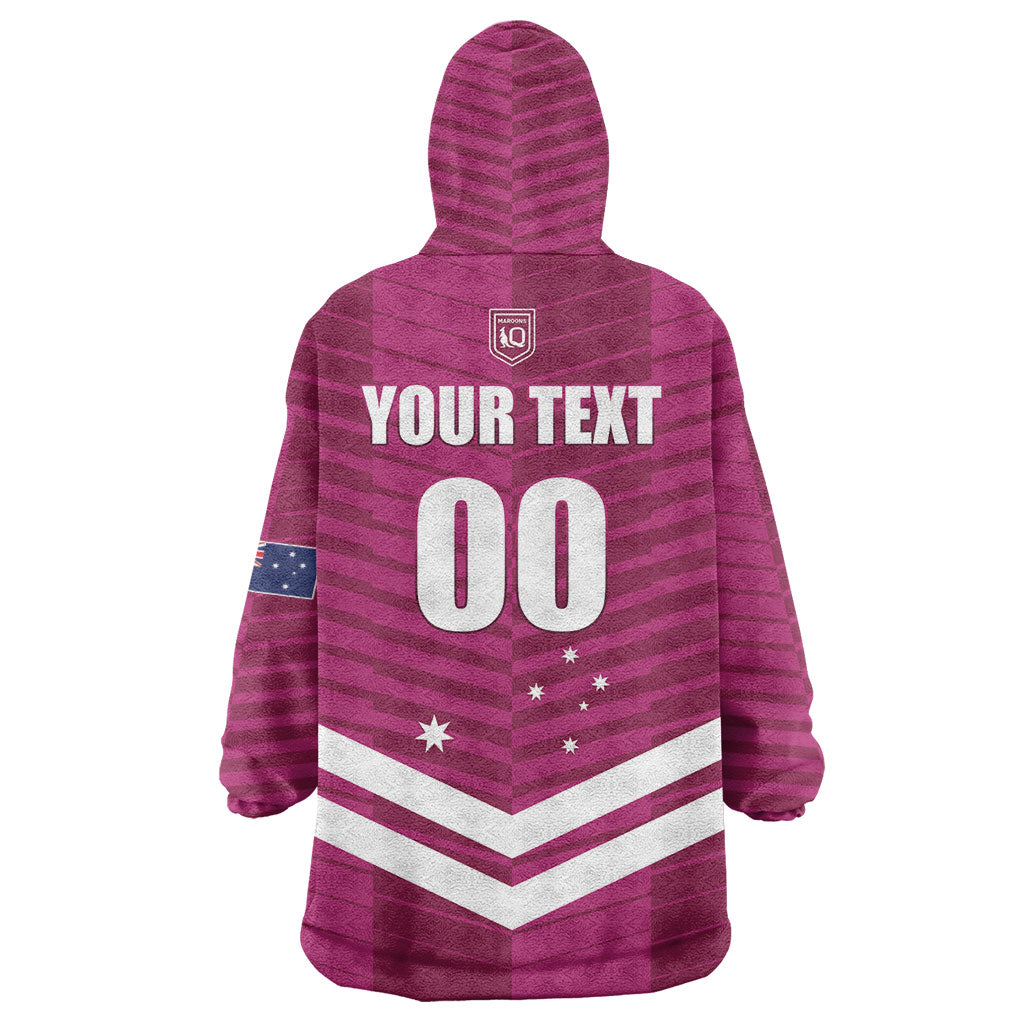 QLD Maroons Rugby Custom Wearable Blanket Hoodie 2026 State of Origin