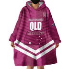 QLD Maroons Rugby Custom Wearable Blanket Hoodie 2026 State of Origin
