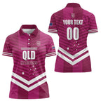QLD Maroons Rugby Custom Women Polo Shirt 2026 State of Origin