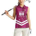 QLD Maroons Rugby Custom Women Sleeveless Polo Shirt 2026 State of Origin