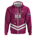 QLD Maroons Rugby Custom Zip Hoodie 2026 State of Origin