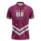 QLD Maroons Rugby Custom Zipper Polo Shirt 2026 State of Origin