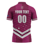QLD Maroons Rugby Custom Zipper Polo Shirt 2026 State of Origin