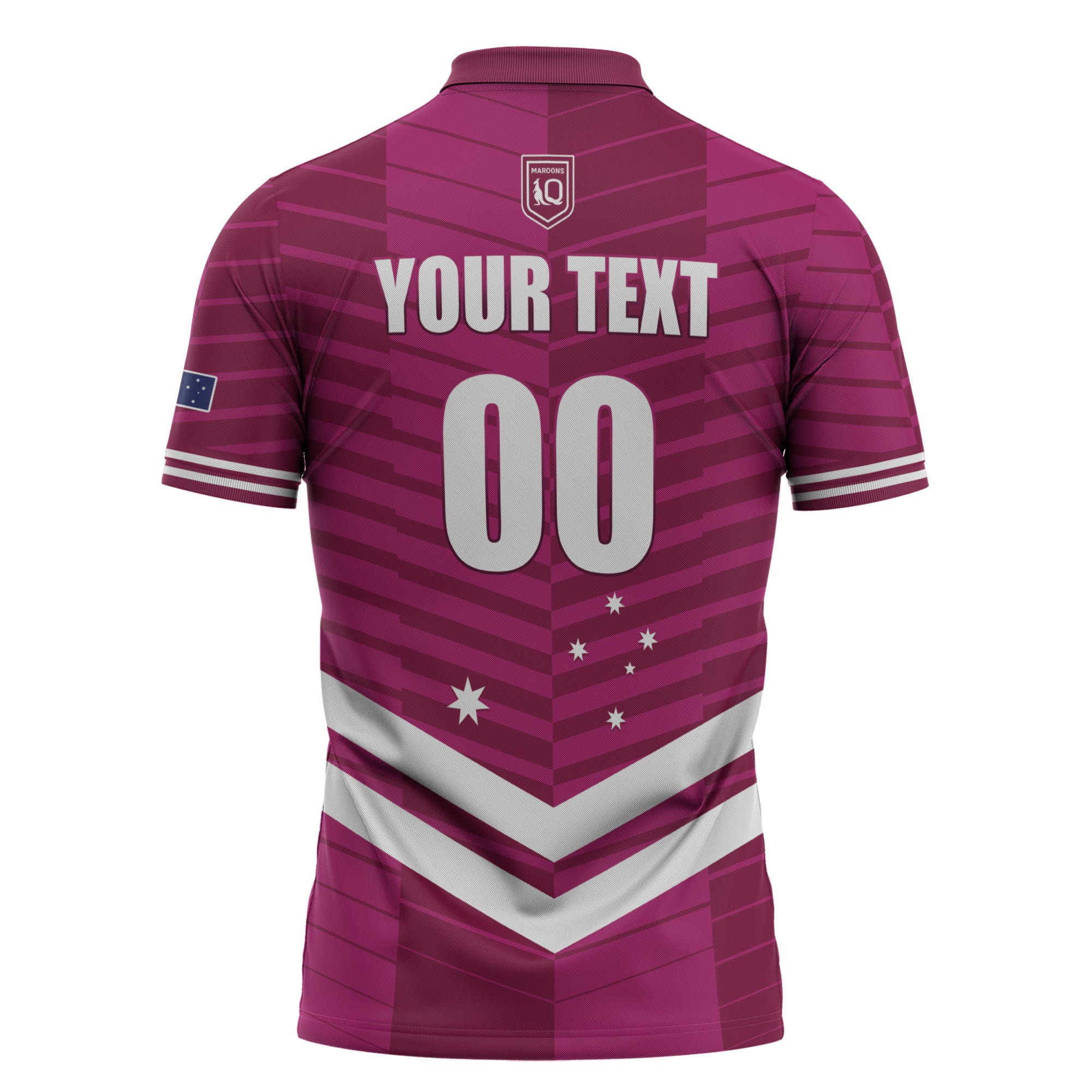QLD Maroons Rugby Custom Zipper Polo Shirt 2026 State of Origin
