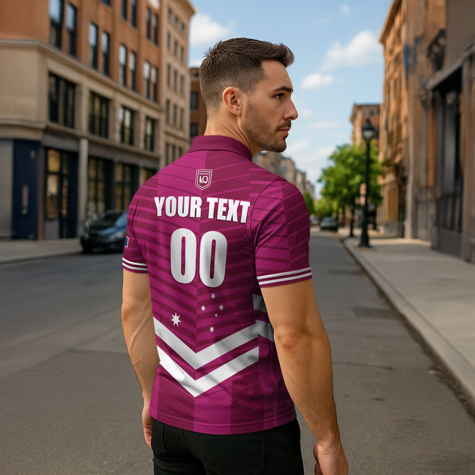 QLD Maroons Rugby Custom Zipper Polo Shirt 2026 State of Origin