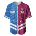 NSW Blues and QLD Maroons Rugby Custom Baseball Jersey 2026 State of Origin