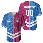 NSW Blues and QLD Maroons Rugby Custom Baseball Jersey 2026 State of Origin