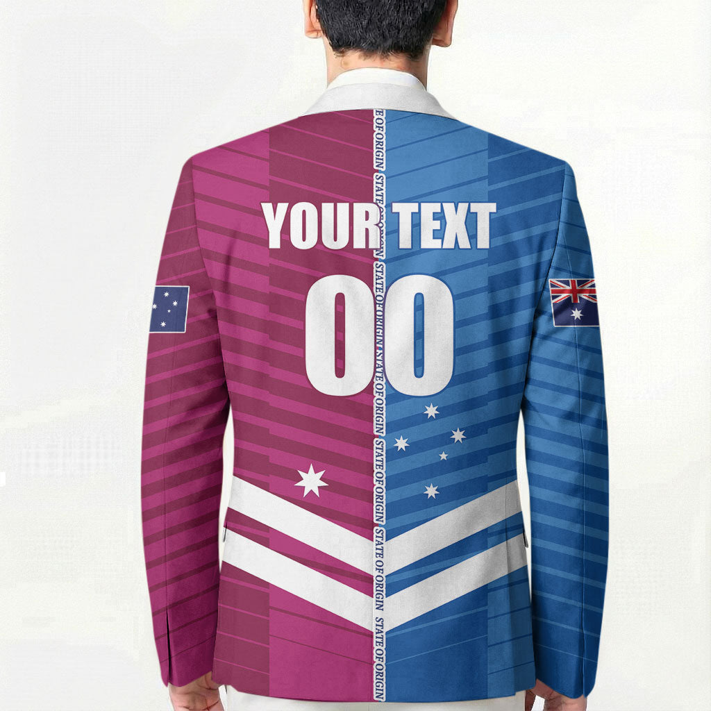NSW Blues and QLD Maroons Rugby Custom Blazer 2026 State of Origin