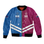 NSW Blues and QLD Maroons Rugby Custom Bomber Jacket 2026 State of Origin