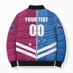 NSW Blues and QLD Maroons Rugby Custom Bomber Puffer Jacket 2026 State of Origin
