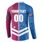 NSW Blues and QLD Maroons Rugby Custom Button Sweatshirt 2026 State of Origin
