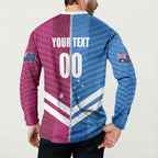 NSW Blues and QLD Maroons Rugby Custom Button Sweatshirt 2026 State of Origin