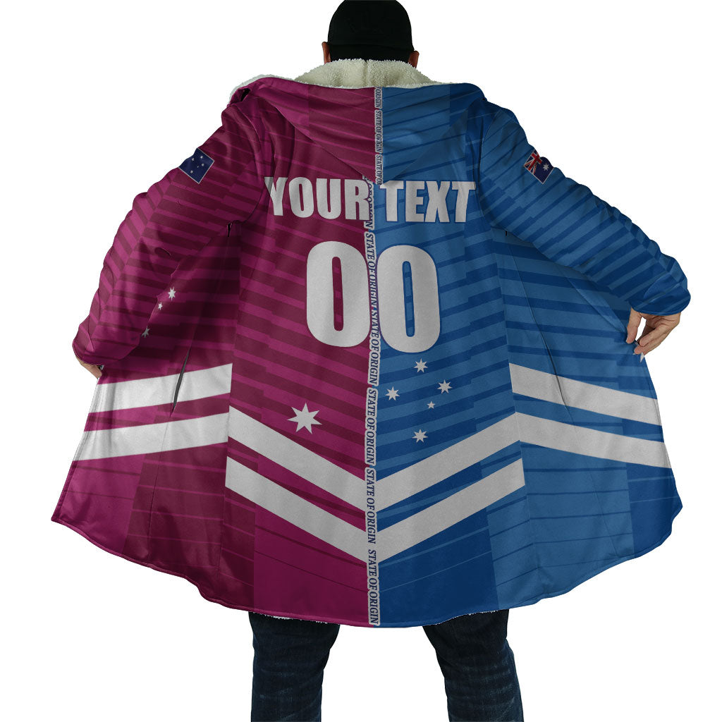 NSW Blues and QLD Maroons Rugby Custom Cloak 2026 State of Origin