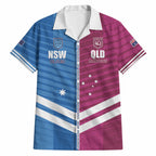 NSW Blues and QLD Maroons Rugby Custom Hawaiian Shirt 2026 State of Origin