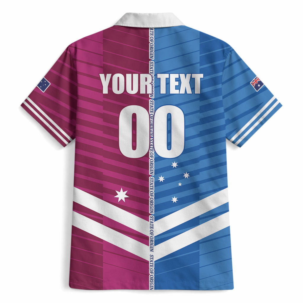 NSW Blues and QLD Maroons Rugby Custom Hawaiian Shirt 2026 State of Origin