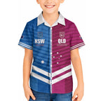 NSW Blues and QLD Maroons Rugby Custom Hawaiian Shirt 2026 State of Origin