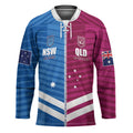 NSW Blues and QLD Maroons Rugby Custom Hockey Jersey 2026 State of Origin