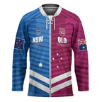 NSW Blues and QLD Maroons Rugby Custom Hockey Jersey 2026 State of Origin