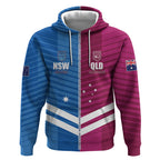 NSW Blues and QLD Maroons Rugby Custom Hoodie 2026 State of Origin