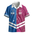 NSW Blues and QLD Maroons Rugby Custom Kid Hawaiian Shirt 2026 State of Origin