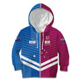 NSW Blues and QLD Maroons Rugby Custom Kid Hoodie 2026 State of Origin